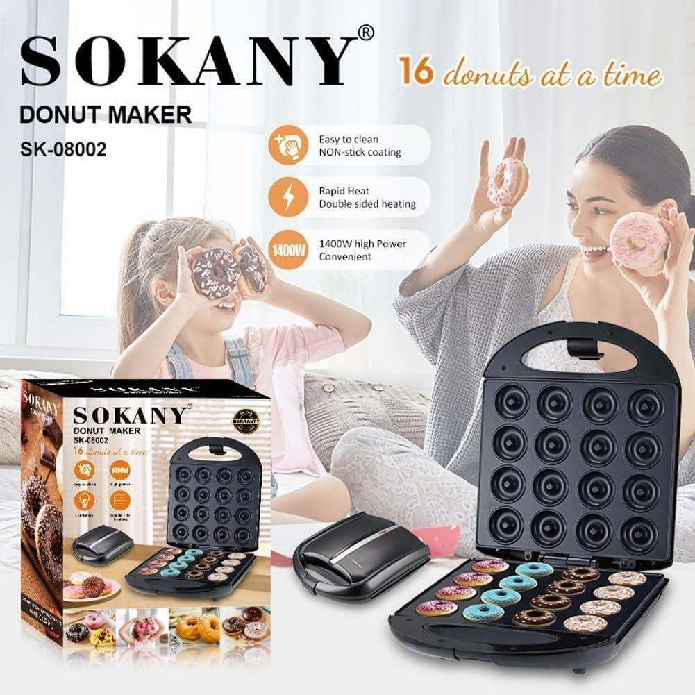 Sokany Hot Sale 16 Holes Donut Maker, Mini Doughnut Maker For 16 Mini Doughnuts, Non-Stick Coating, Automatic Temperature Control, BPA-Free https://ke.jumia.is/cms/external/pet/SO210HA697GNFNAFAMZ/b97a053f8c1212d6ffcfafca8a5e1b65.jpg