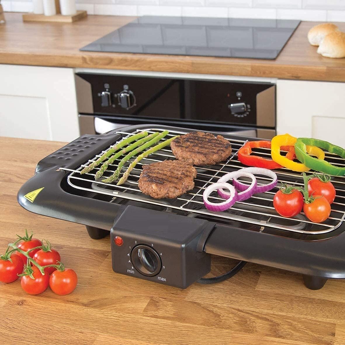 Sokany Electric Barbeque Grill 2000W Tandoori Maker Indoor and Outdoor Grill, Non Stick, with 5 Temperature Adjustments, Portable Electric Grill, Non-Slip Feet D4312621d0030a547549c8a6d79eceb5