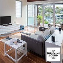 Surround Sound , 5.1ch surround sound, subwoofer, cinematic sound