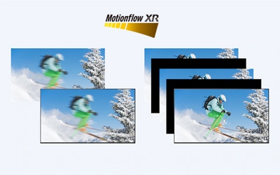 Less blur, even in fast scenes