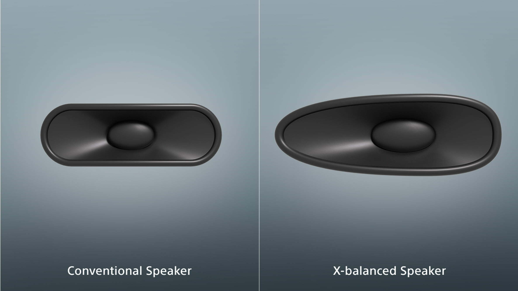 BRAVIA 3 Uniquely shaped for clearer sound and deeper bass
