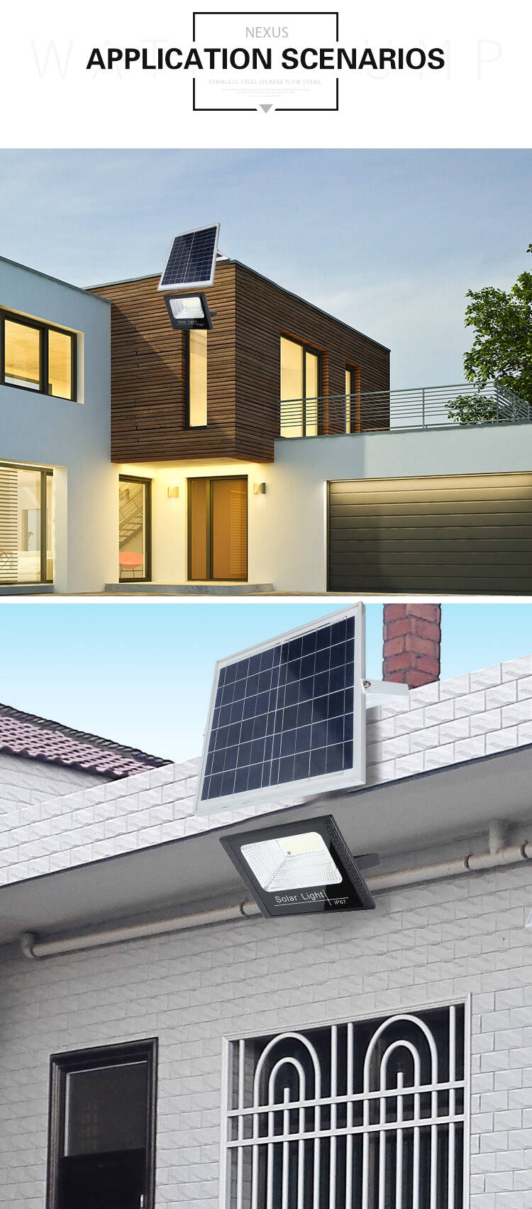 China Supplier Control Warehouse Outdoor Waterproof 20 40 60 100 150 200 300 Watt Solar Led Flood Light