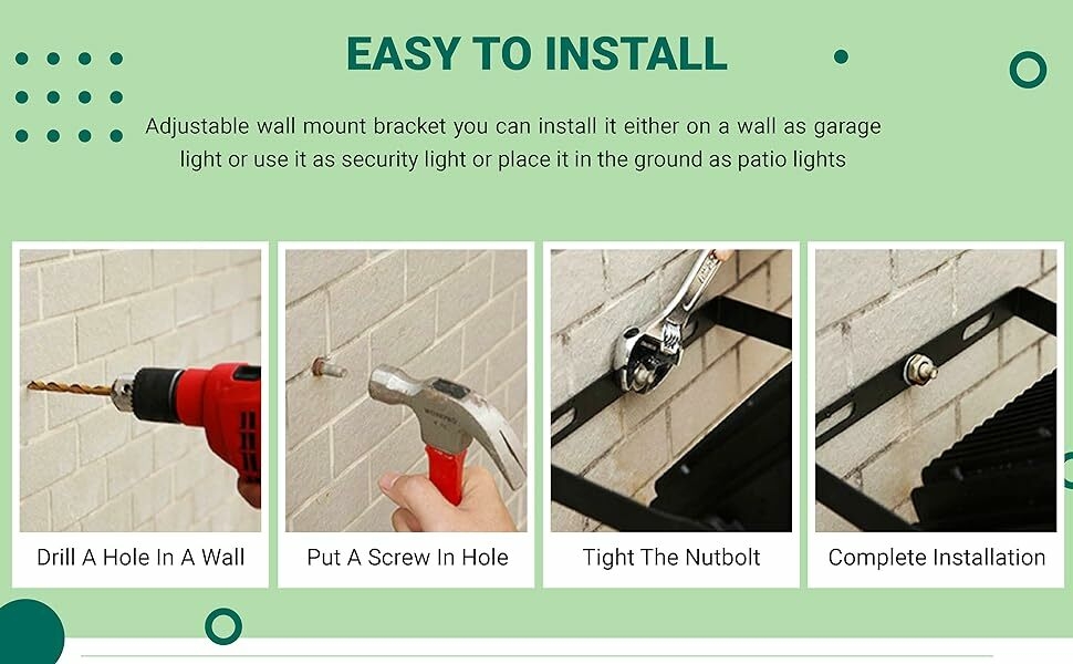 Epyz Solar Flood Lights Outdoor Remote Control Power Led Waterproof Wall Lamp Gutter Shed