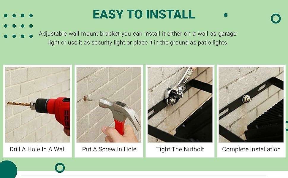 Epyz Solar Flood Lights Outdoor Remote Control Power Led Waterproof Wall Lamp Gutter Shed