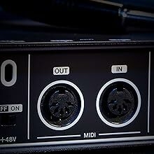 MIDI input and output