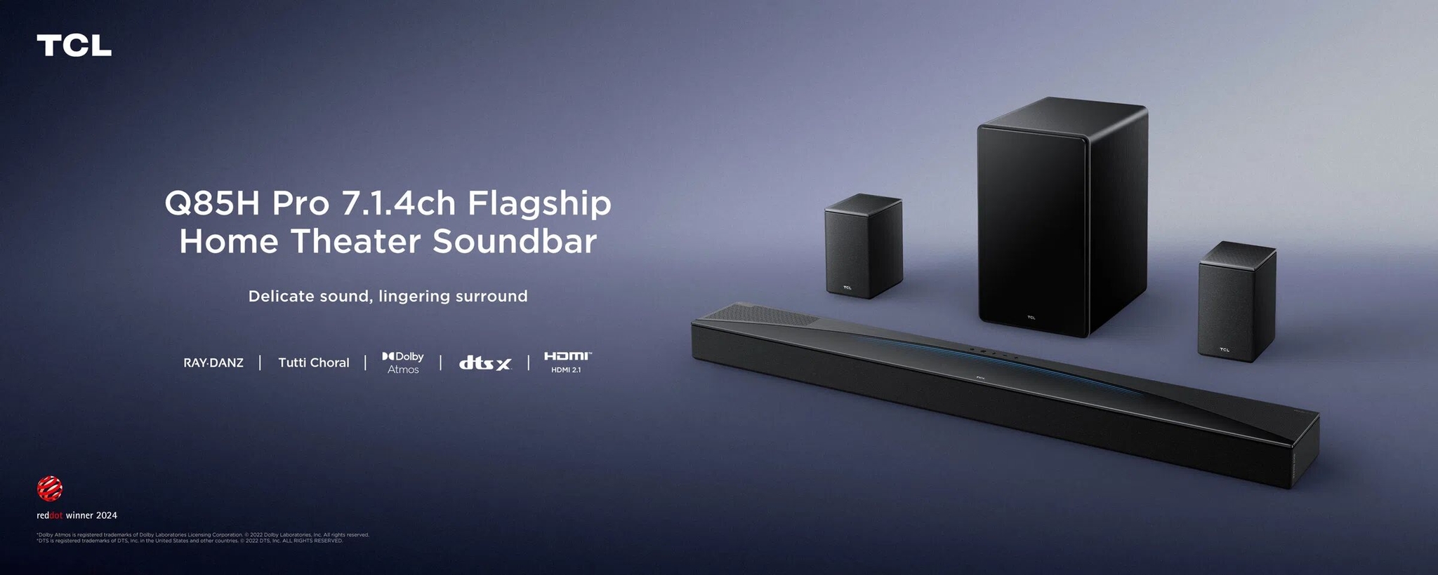 TCL Q85H Soundbar Banner