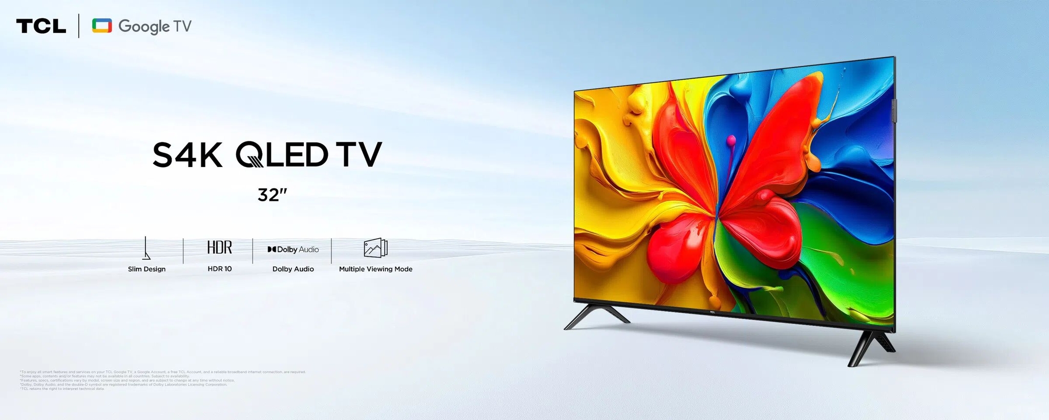 TCL S4K-32 Inch QLED TV-Google TV