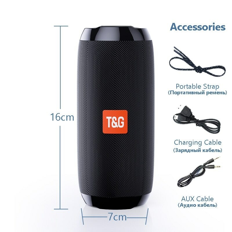 T&G 117 Portable Wireless Bluetooth SpeakerRed Best Price Online