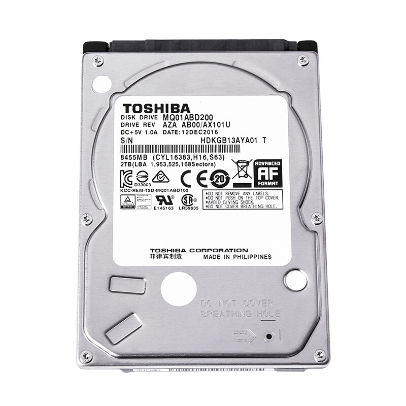 100% new original toshiba hard disk 1tb MQ01ABD050V 2.5 Inch 5400RPM 8M HDD  SATA for Laptop DVR