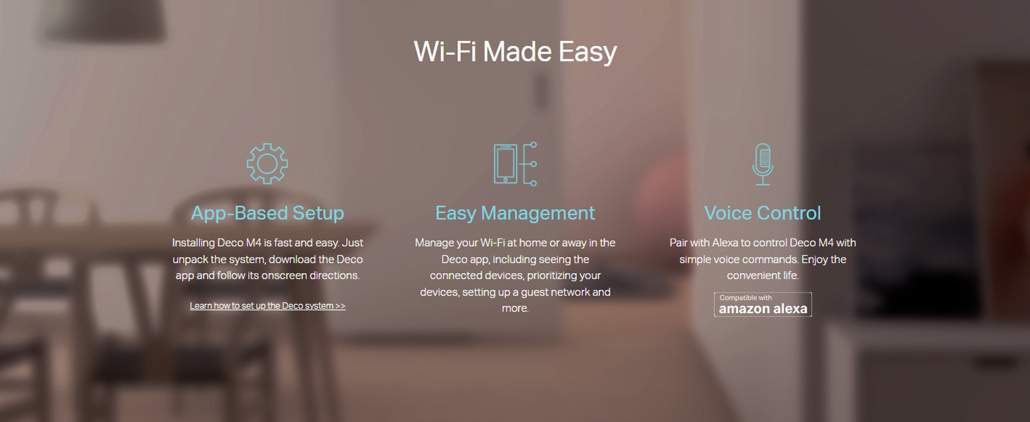 Deco M4(3 Pack) AC1200 Whole Home Mesh Wi-Fi System