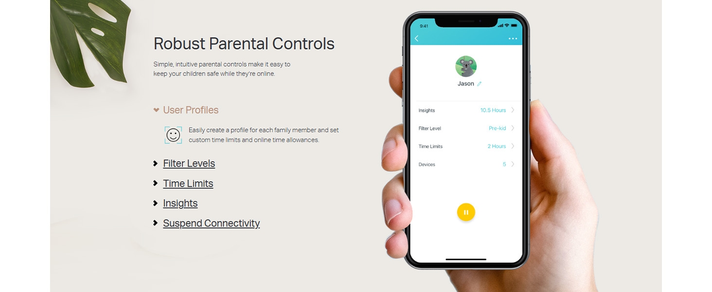 Deco M4(3 Pack) AC1200 Whole Home Mesh Wi-Fi System