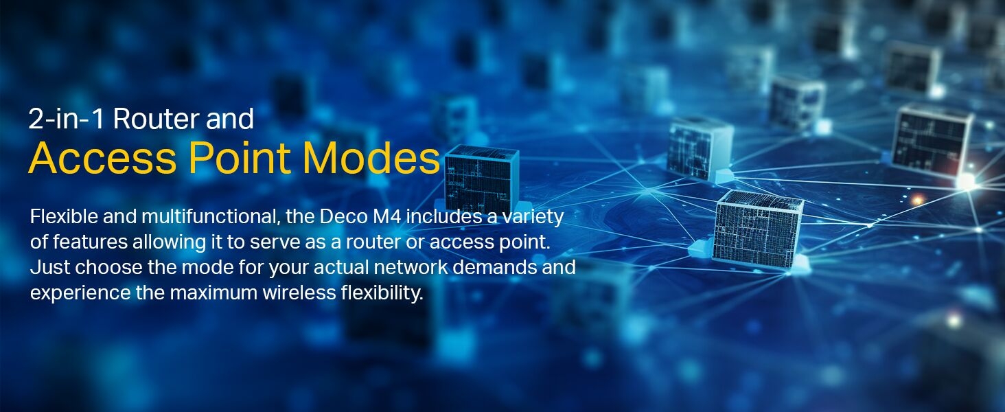 Deco M4(3Pack) AC1200 Whole Home Mesh Wi-Fi System