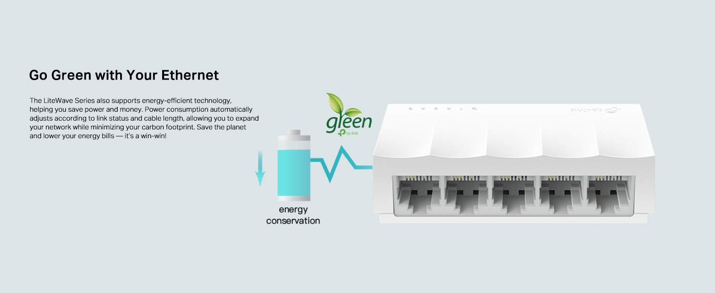 LS1005 5-Port 10/100Mbps Desktop Switch