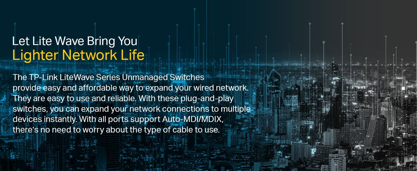 LS1005 5-Port 10/100Mbps Desktop Switch