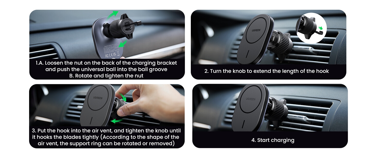 Install at Air Vent easy to install 