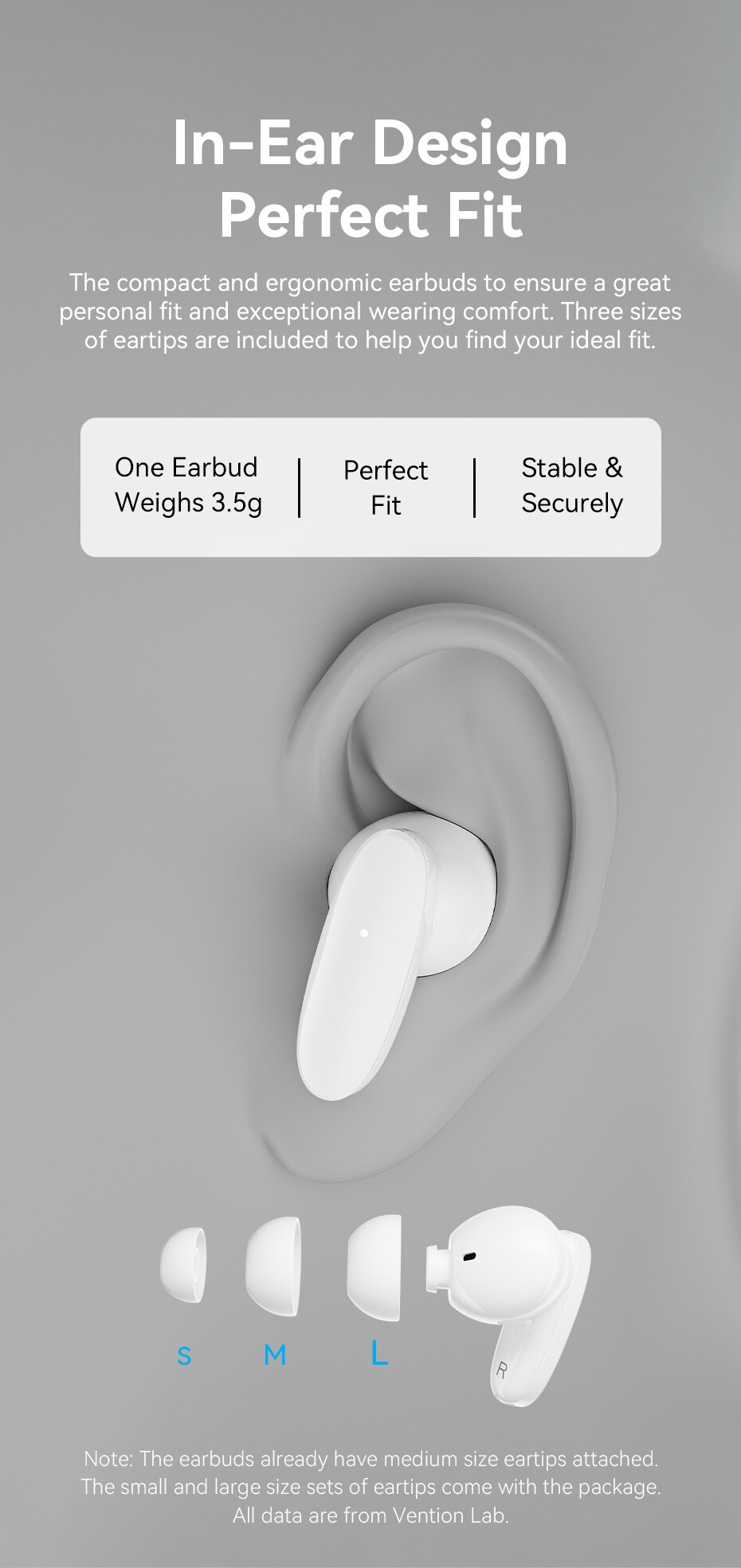 In-Ear Design, Perfect Fit