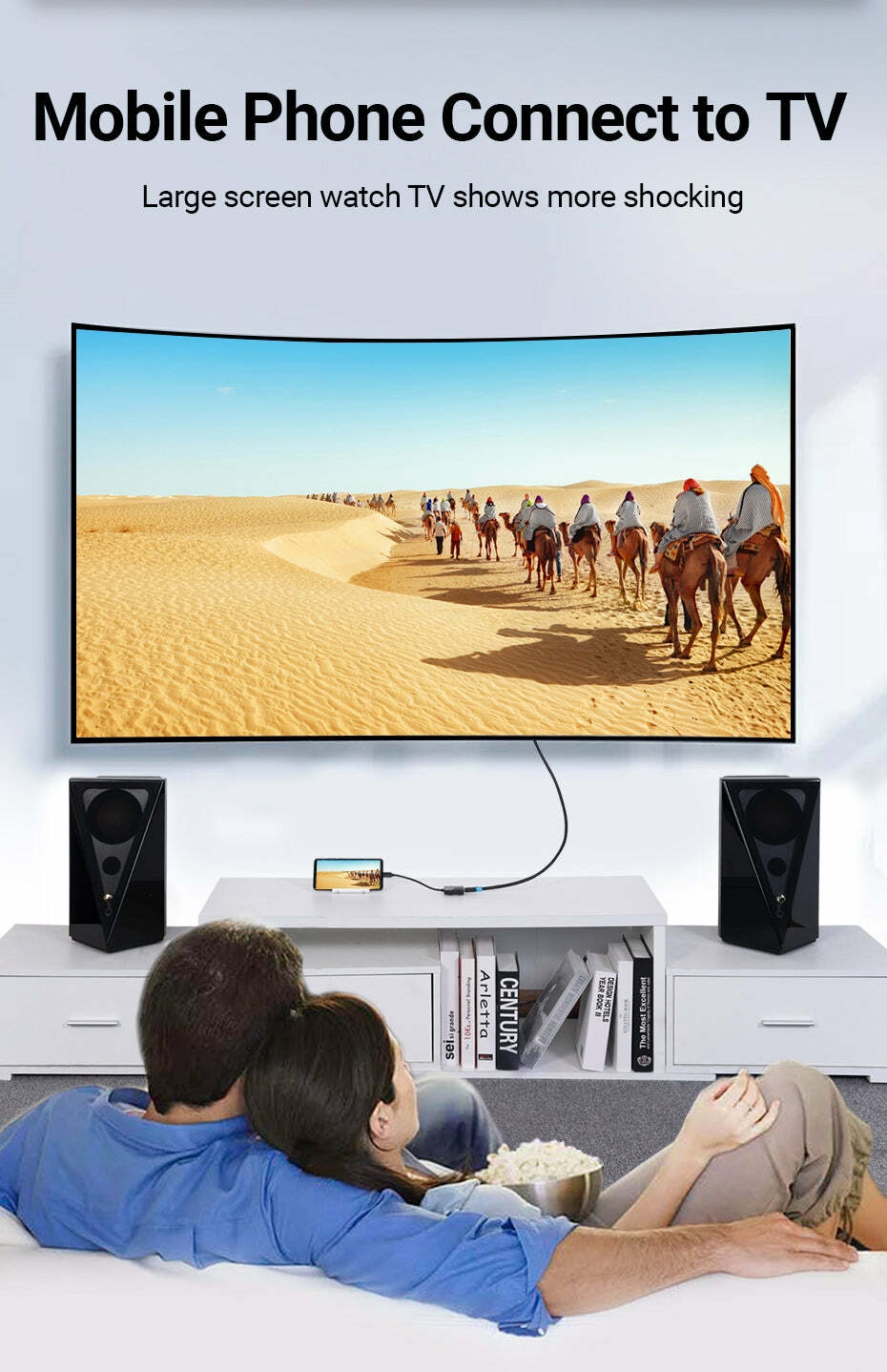 Type-C to HDMI Adapter 0.15M Black ABS Type