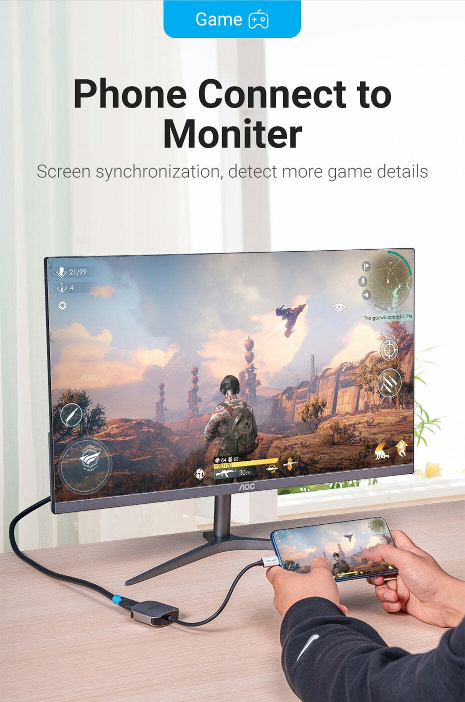 Phone Connect to Moniter