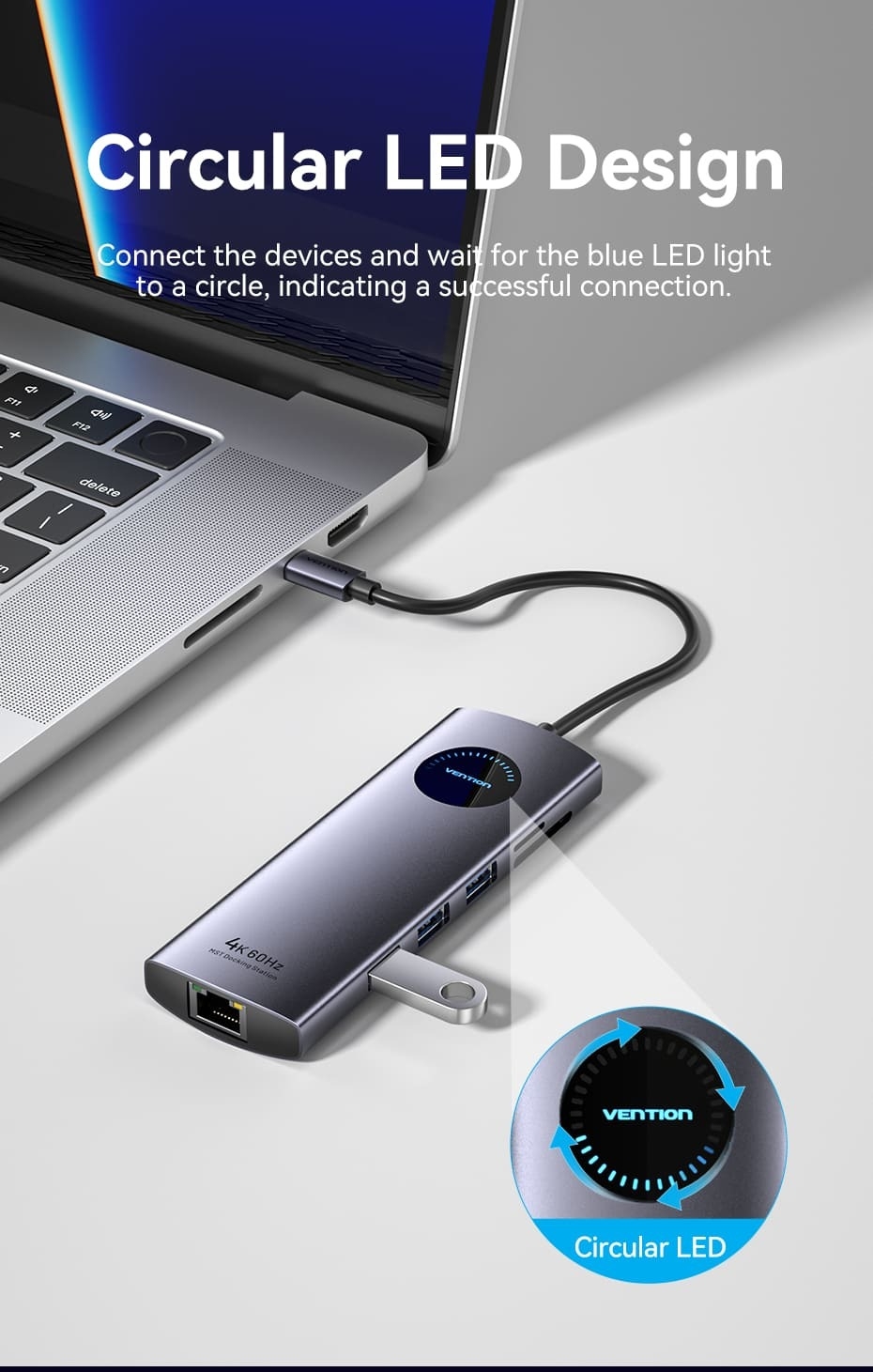 USB-C to DP/HDMI x 2/USB 3.0 x 2/USB 2.0/RJ45/SD/TF/PD MST Docking Station