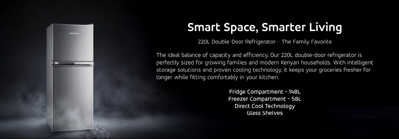 Vision Frige Vision Plus 220L Double Door Fridge (2YRS WRTY) @ Best