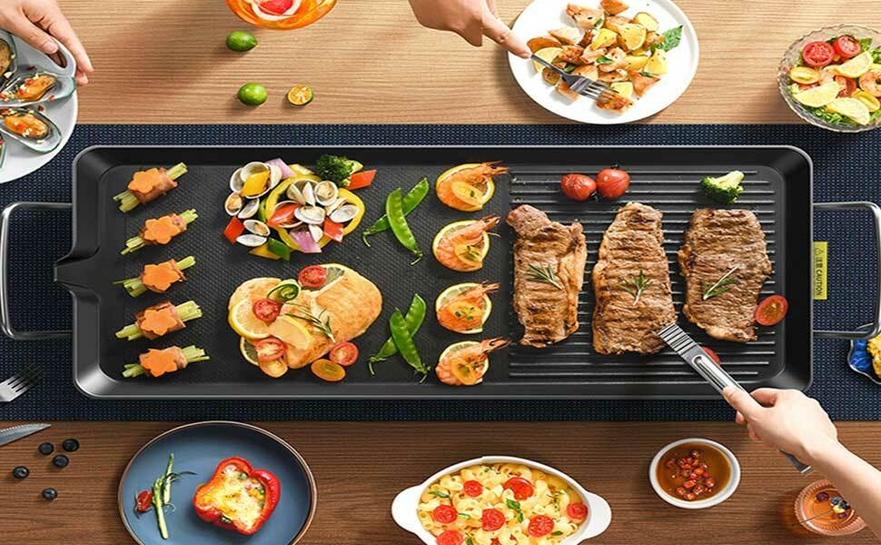 extra large electric table top griddle for 5~10 people