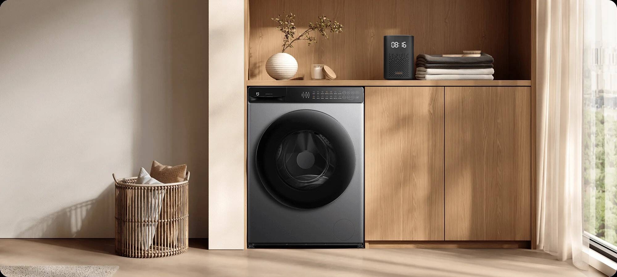 XIAOMI Front Load Washer Dryer 10.5kg Wash and 7kg Dry, Direct Drive (DD) Inverter Motor, 525 mm Extra-Large Inner Drum, 1200 RPM Max Spin Speed, 1800W–2200W for Washing, 1400W–1800W for Drying