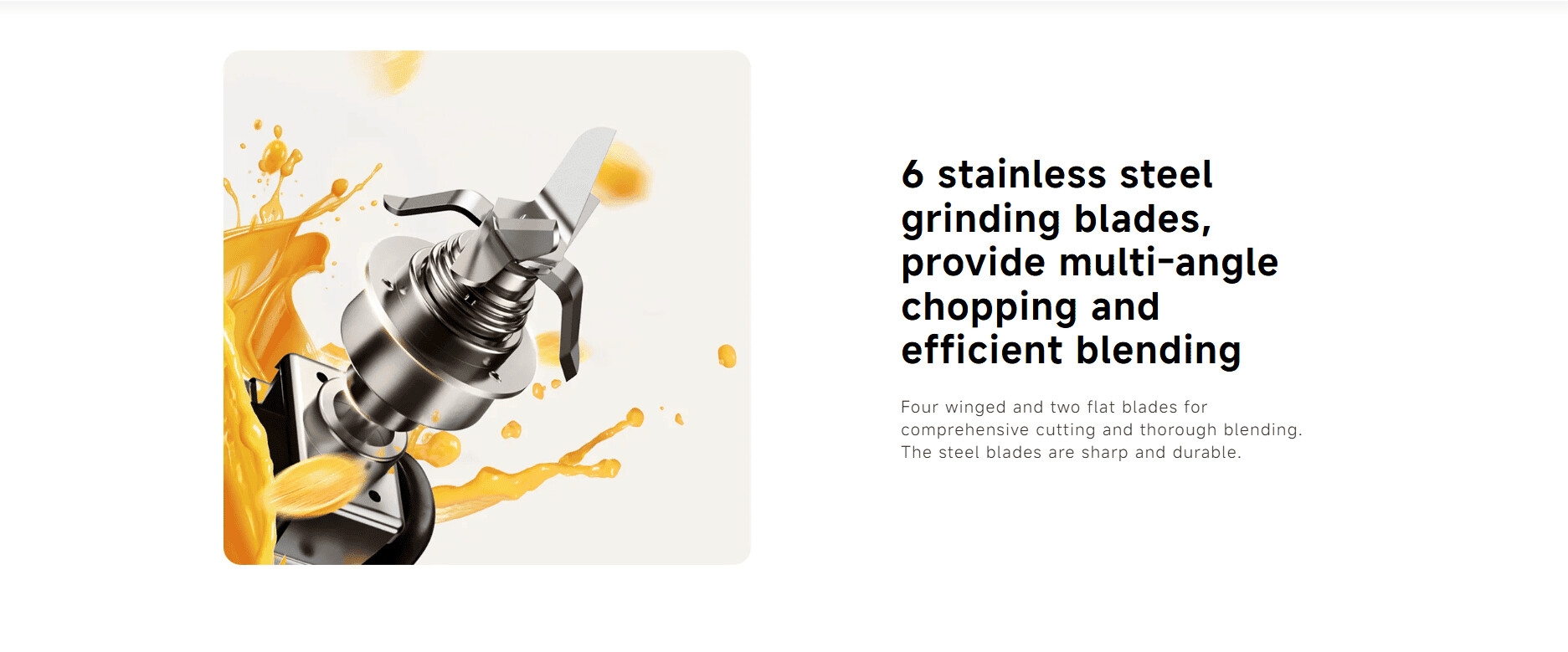 xiaomi blender 6 sharp stainless steel grinding blades