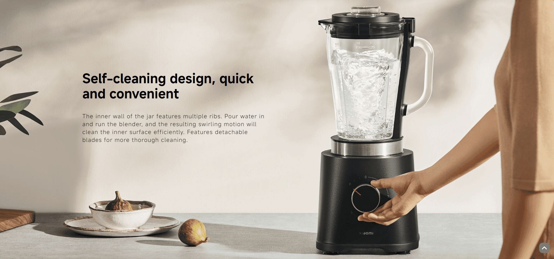 xiaomi blender self cleaning