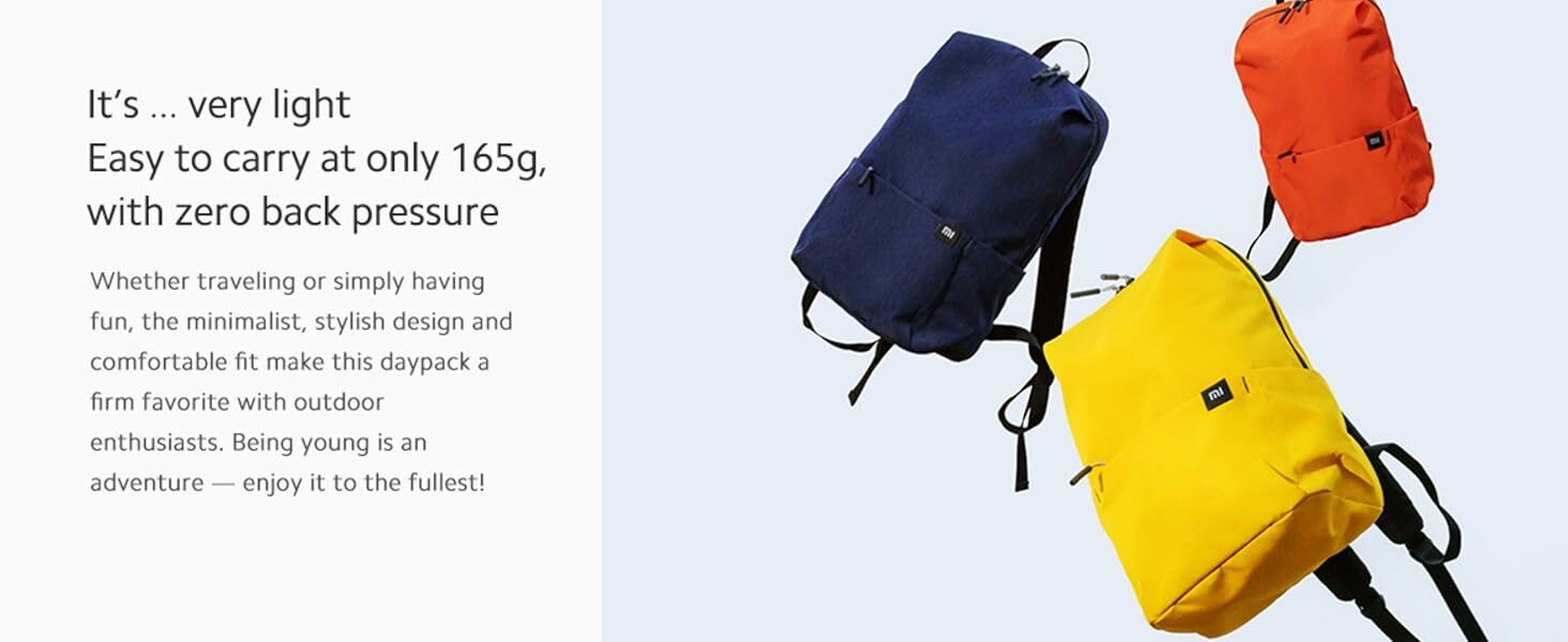 Xiaomi Casual Daypack, school backpack, laptop backpack, splashproof, water resistant