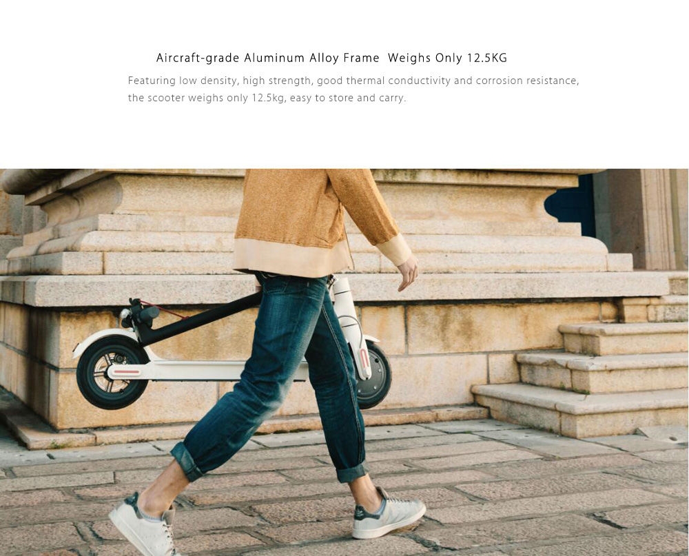 Xiaomi M365 Folding Electric Scooter Ultralight Skateboard with E - ABS Kinetic Energy Recovery System Cruise Control Function Intelligent BMS