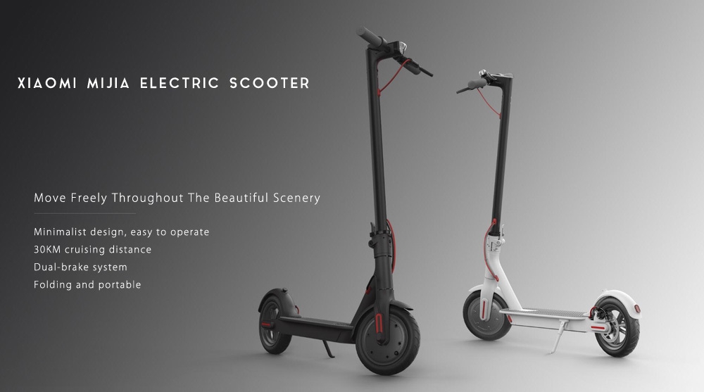 Xiaomi M365 Folding Electric Scooter Ultralight Skateboard with E - ABS Kinetic Energy Recovery System Cruise Control Function Intelligent BMS