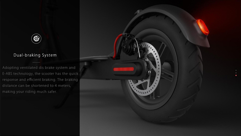 Xiaomi M365 Folding Electric Scooter Ultralight Skateboard with E - ABS Kinetic Energy Recovery System Cruise Control Function Intelligent BMS