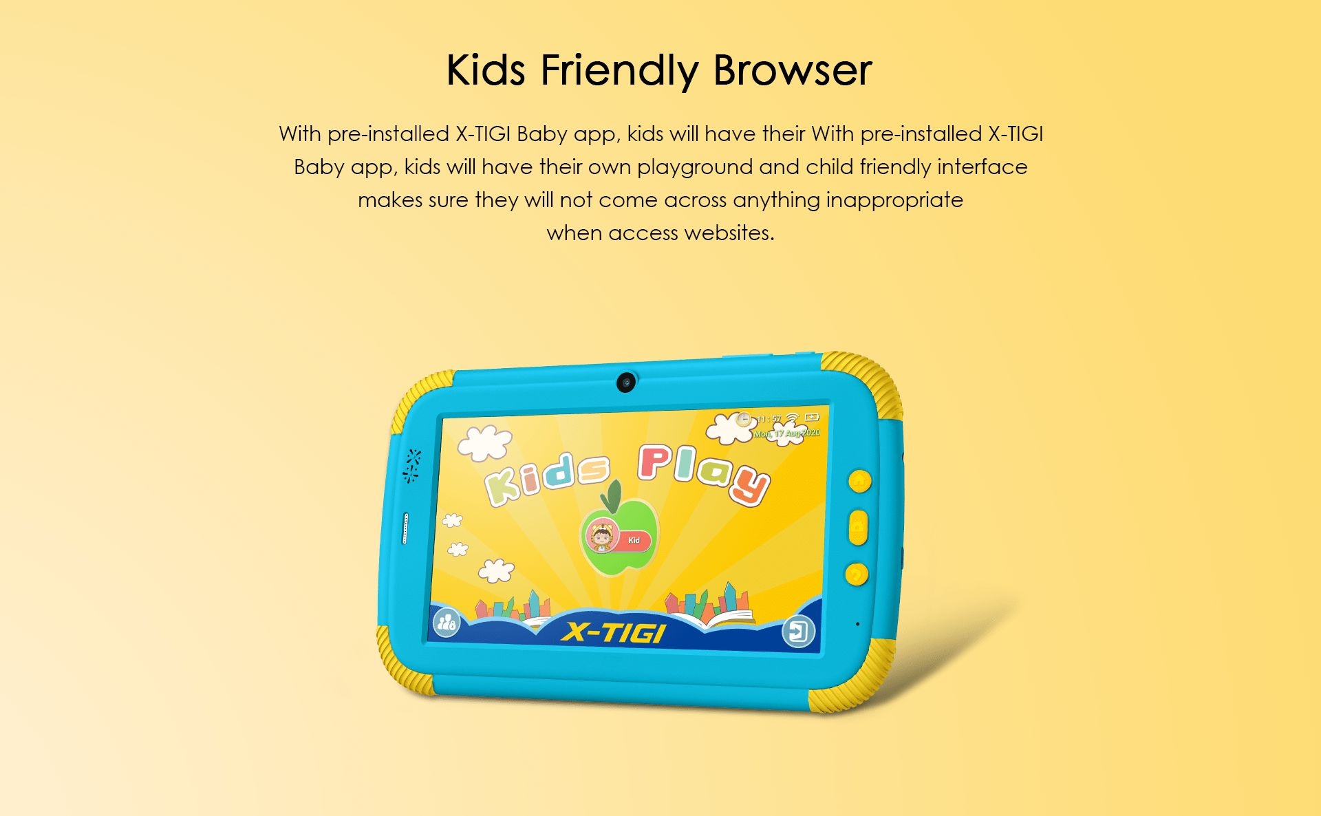 X-TIGI kids tab tablet