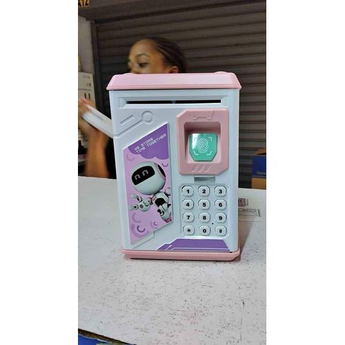 Piggy Bank Toy Auto Scroll Cash Money Boxes Saving Box