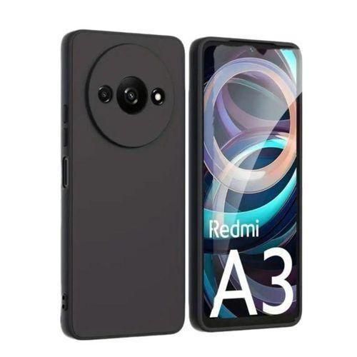 XIAOMI Redmi A3X Black Soft Silicone Protective Phone Case Cover