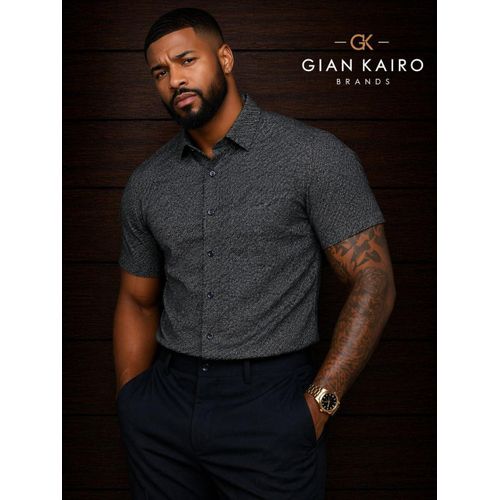 New Design Shirts Good Fabrics Top Prints Unique Sizes 48-58M-4xl Grey