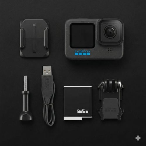 GoPro HERO 12 Black Action Camera with 5.3K60 Video - Accessories