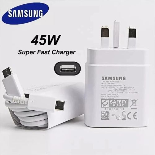 Galaxy A22 5G 45W Super Fast Charger Type C USB C-C 5A