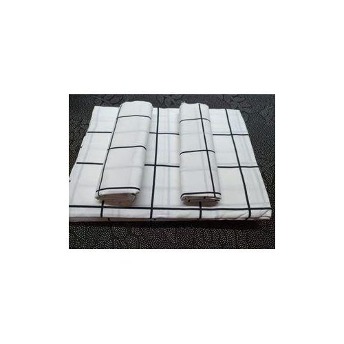 Fade-resistant, shrink-resistant Cotton 4-Piece Bedsheet Set – 5×6 ft (2 Bedsheets + 2 Pillowcases) Soft & Comfortable Fabric Made from high-quality breathable material for a cozy sleep experience.