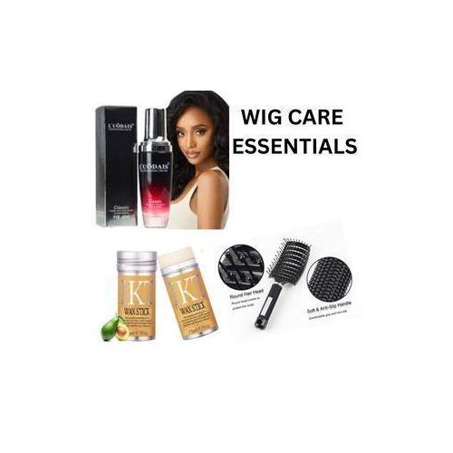 WIG CARE ESSENTIALS/LUDOIS WIG SERUM,WAX STICK,WIG DETAGLING COMB
