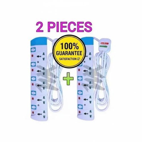 TOP RATED 5-WAY ELECTRIC EXTENSION CABLE - DURABLE & SAFE 2 PIECES