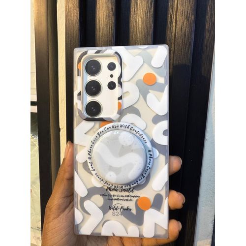 Graffiti Pattern Luxury Case Cover For Samsung Galaxy S25 MagSafe Magnetic Phone Case