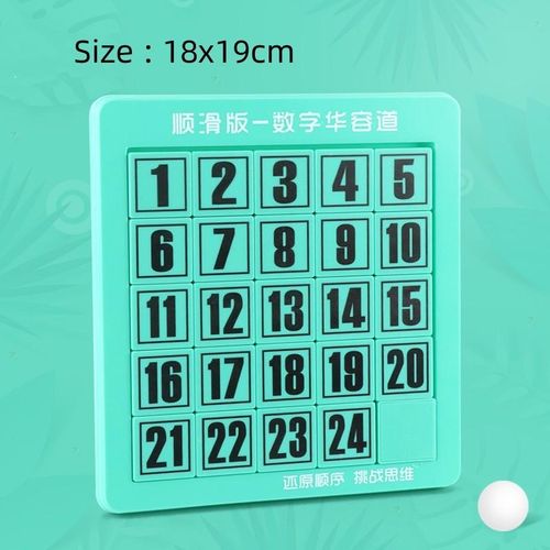 Montessori 6x6 Number Sliding Jigsaw Puzzle Kids Math Toy Board Game Block Maze Toy Children Logical Thinking Educational Toys