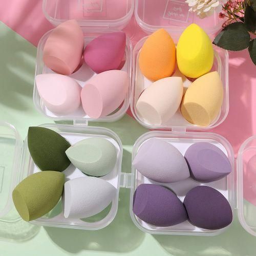 4pcs Makeup Sponge Travel Case Bundle Set Precision Flawless
