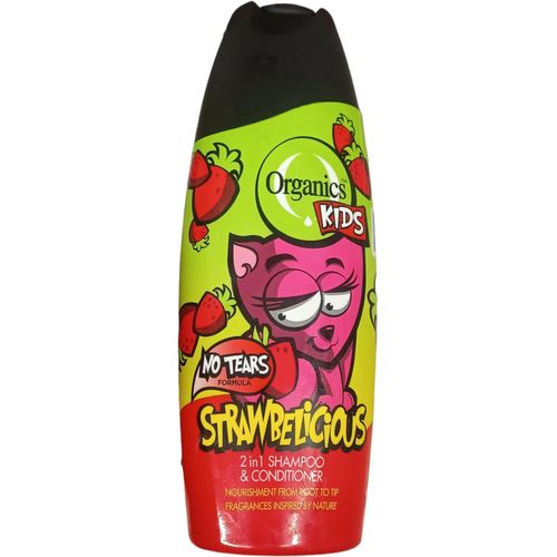 No Tears Formula KIDS SHAMPOO & CONDITIONER Strawbelicious 2 In 1 Nourishment From Root To Tip Fragrant jm