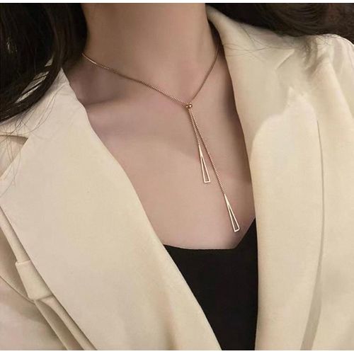 Y-Necklace Tassel Silver or Gold