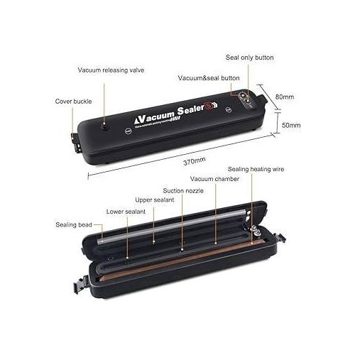 35cm long automatic Electric packing vacuum sealing machine plus 10pcs packing bags