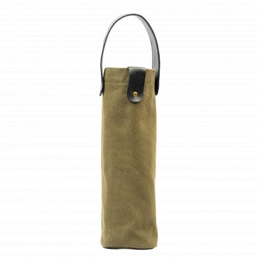 Canvas Single Wine Whisky Carrier 1 Bottle Tote Bag Durable Cotton Canvas Eco-Friendly Gift