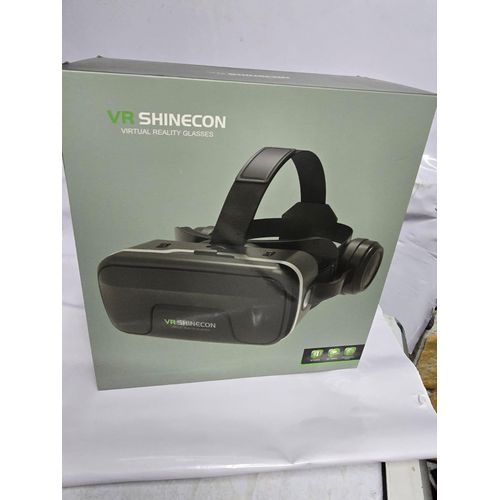 Shinecon VR Headset 3D Virtual Reality Experience for Android iOS Smartphones Adjustable Lenses