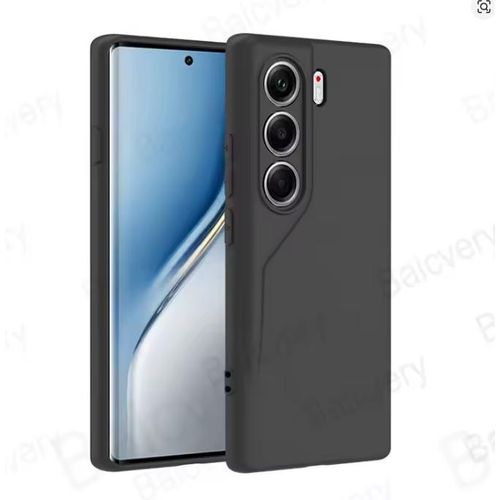 Tecno Camon 40 Black Silicone Premium And Heavy Protection Phone Case/ Back Case/ Cover